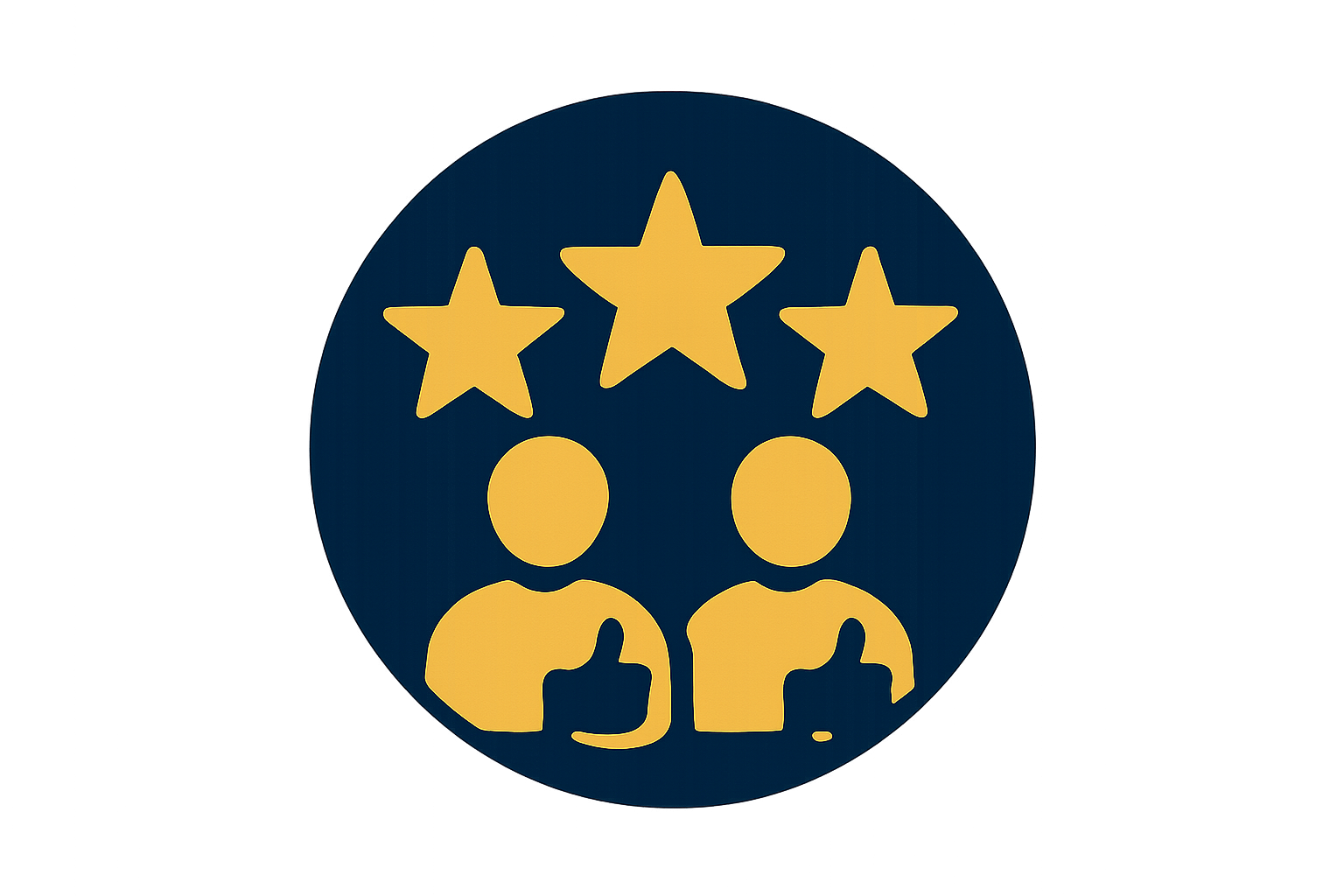 100*100像素图标Trusted Reviews
图标:星星 + 人群/竖大拇指 深蓝色圆形